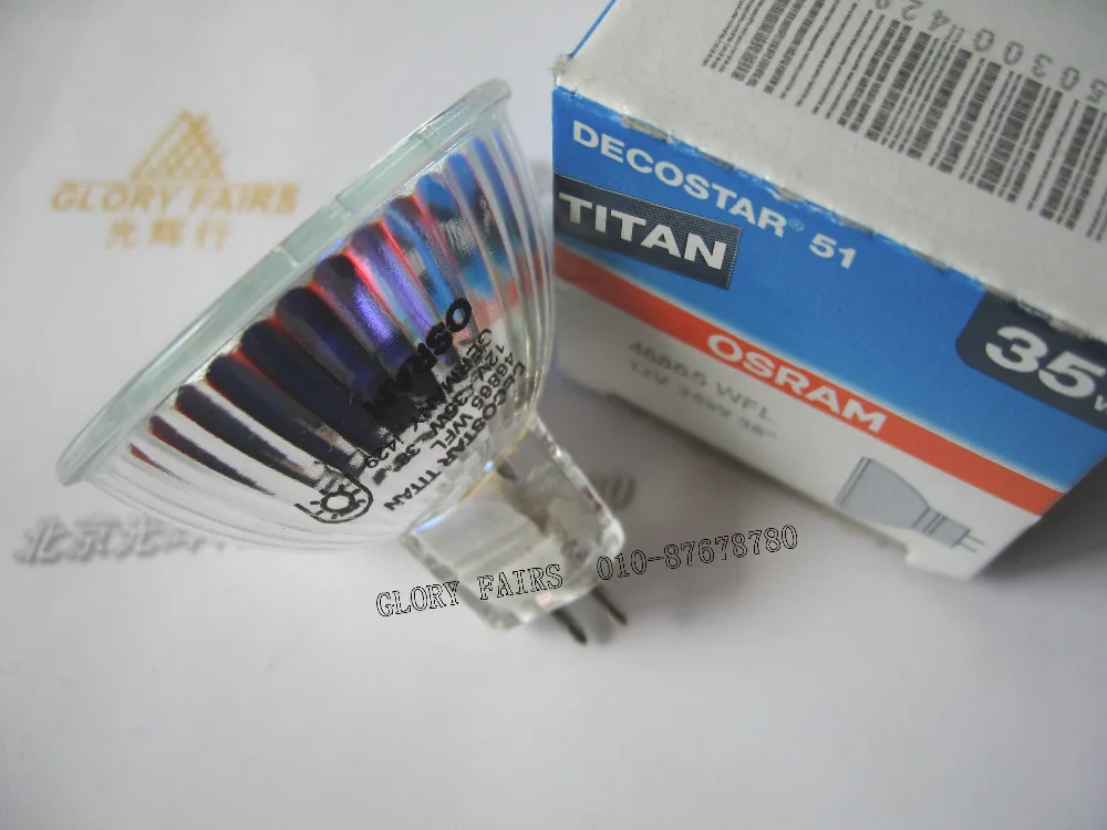 Галогенная лампа DECOSTAR 51 TITAN 46865 WFL 12 в 35 Вт 36 градусов 46865WFL дихройное стекло УФ