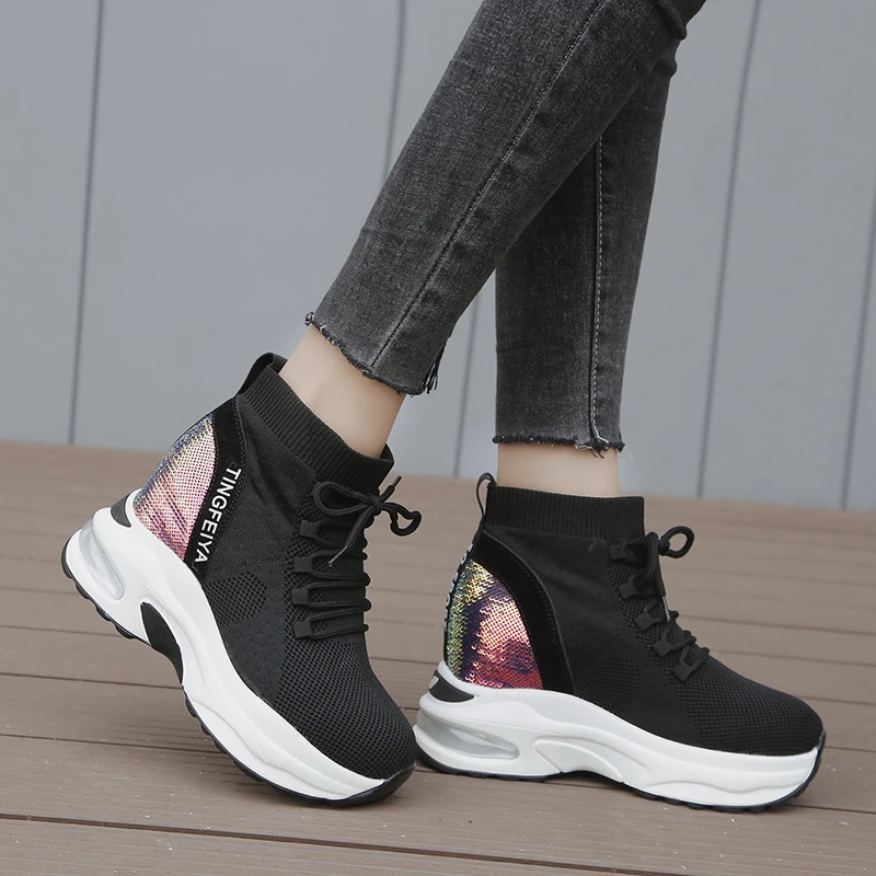 Новинка 2019 года сезон весна ботинки на платформе женская летняя обувь высоком