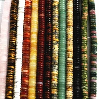 2018 hot selling fashion natural stone flat round abacus beads for bracelets necklaces jewerly making 52pcs lot free shipping