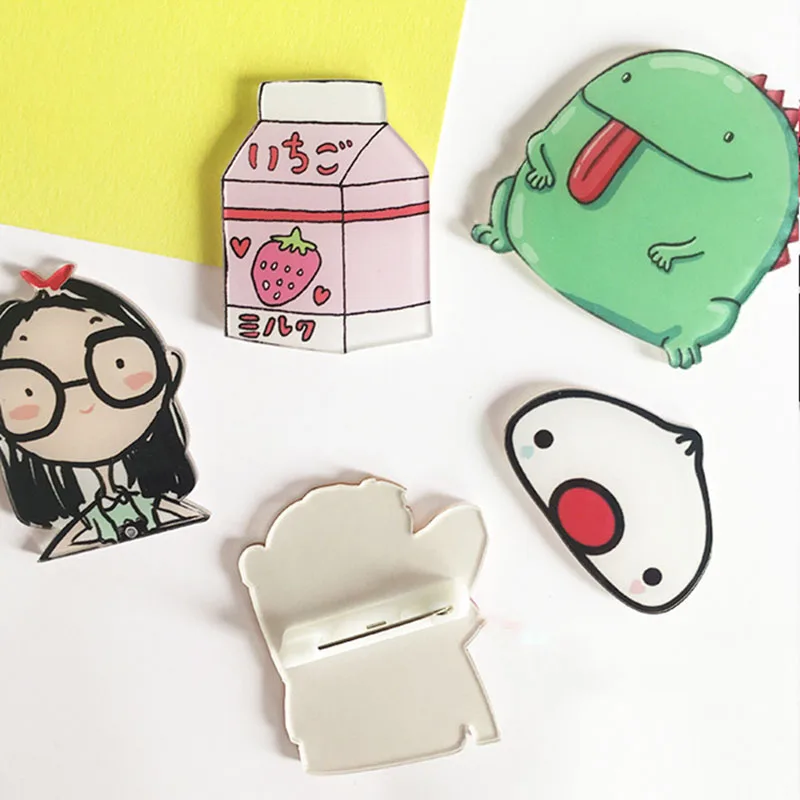 Новое поступление 1 шт. милые Мультяшные значки разных форм на булавке значок Kawaii