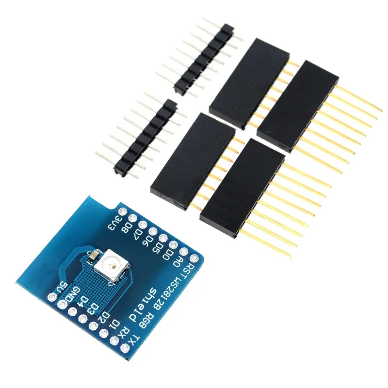 Светодиодный модуль RGB для WAVGAT d1 mini WS2812 5050 Встроенный светодиодный 1 цветной mini|d1