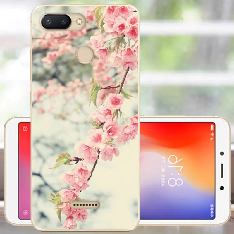 Защитный чехол FANATU для Xiaomi Redmi 6, мягкий силиконовый чехол с милым принтом, бампер для Redmi 6, чехол 5,45, чехол для Xiomi Redmi 6, чехол для телефона