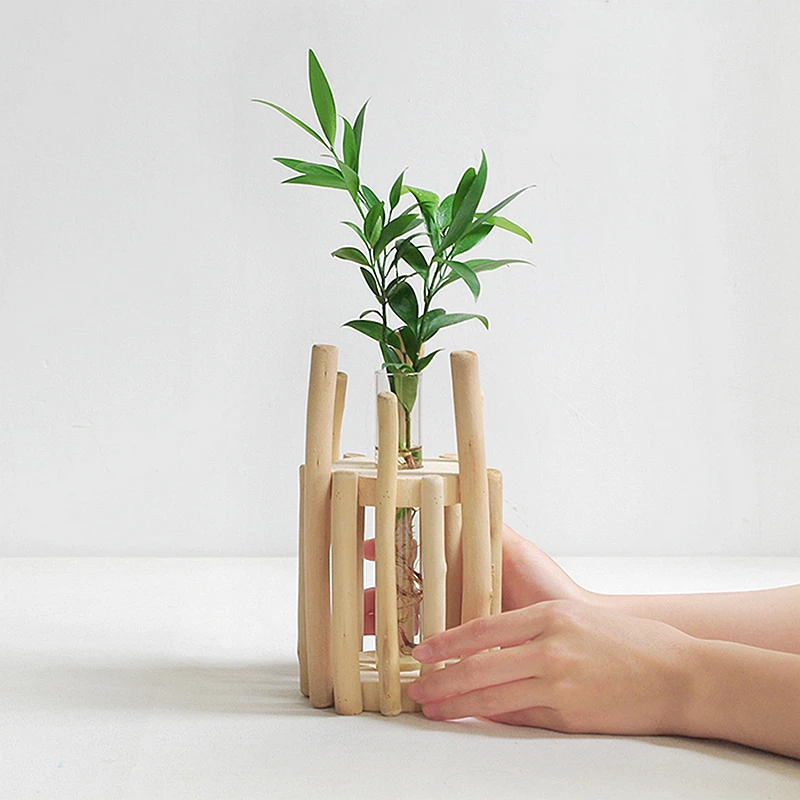 1 комплект стеклянная ваза в форме трубки прозрачная Цветочная бутылка с