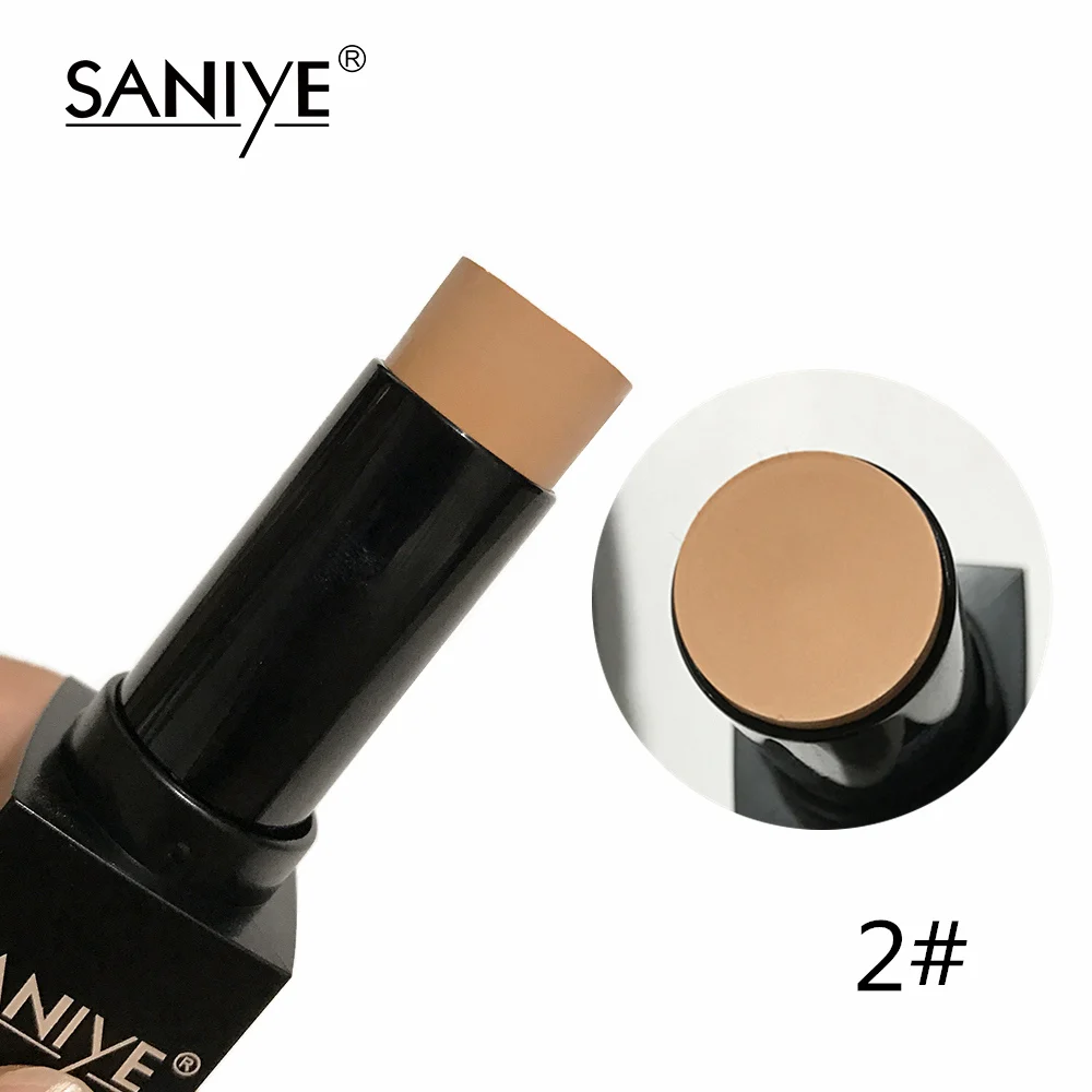 SANIYE, 1 шт., основа для макияжа, полное покрытие, контур, консилер для лица, основа, Праймер, увлажняющий крем, маскирующий порошок, бронзатор, консилер, Стик, R85 - Цвет: 02
