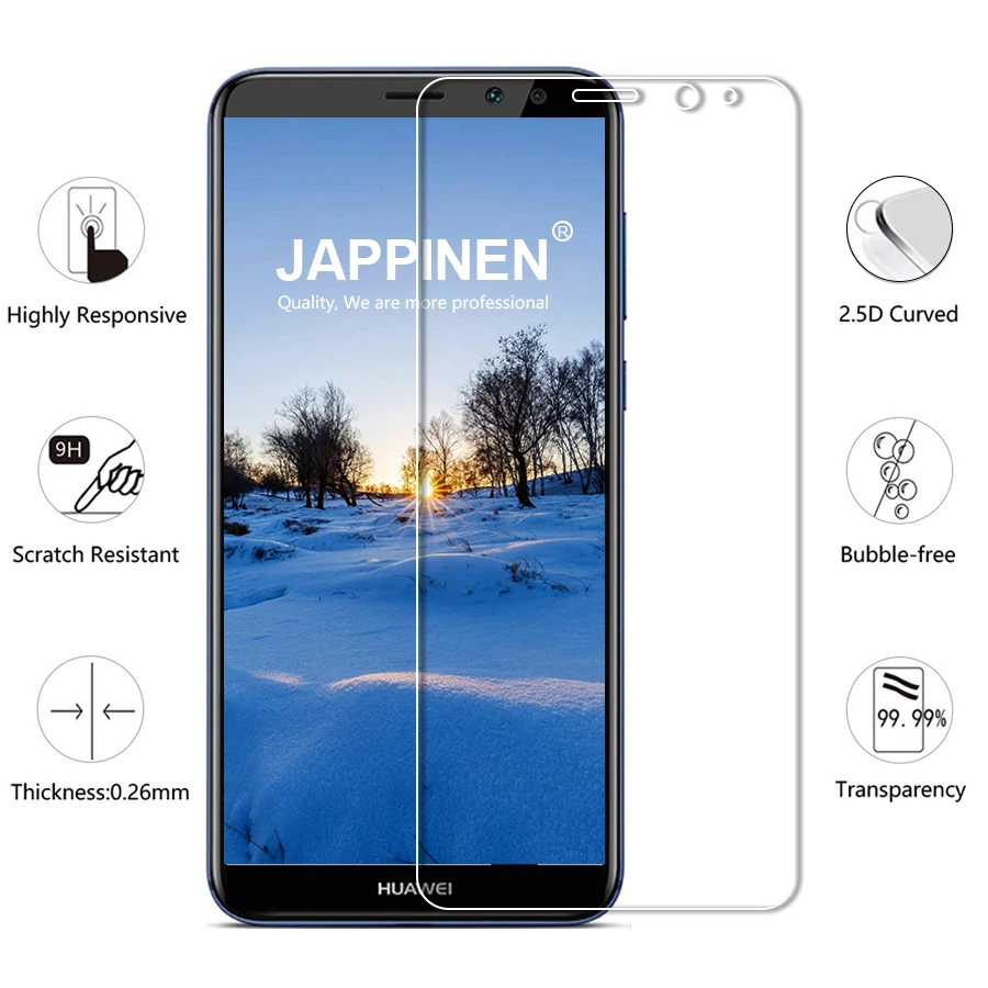 Jappinen 2Pcs/lot Tempered Glass for Huawei Mate 10 Lite Screen Protector 9H 2.5D Explosion Proof Protective Film | Мобильные