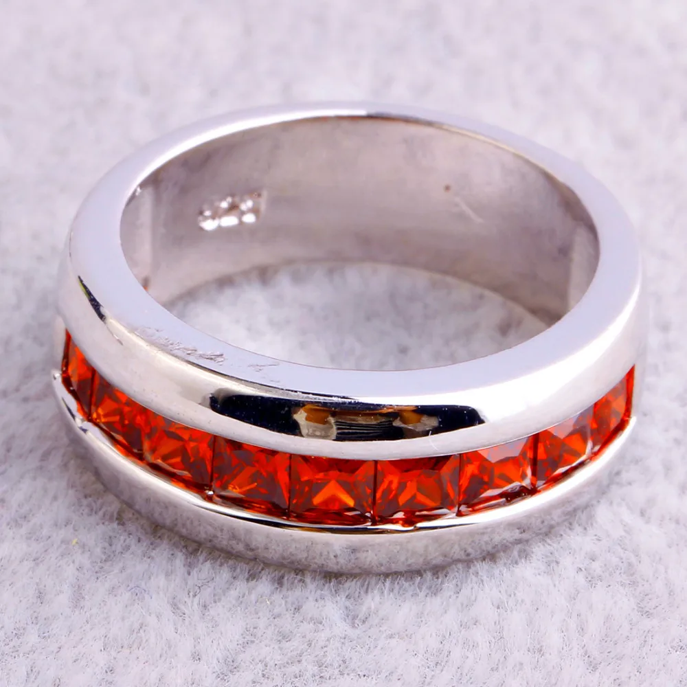 Кольца yESiDO 925 гранат ряд инкрустация женщины мужчины Anillos де Joyas де-плата размер 7 8