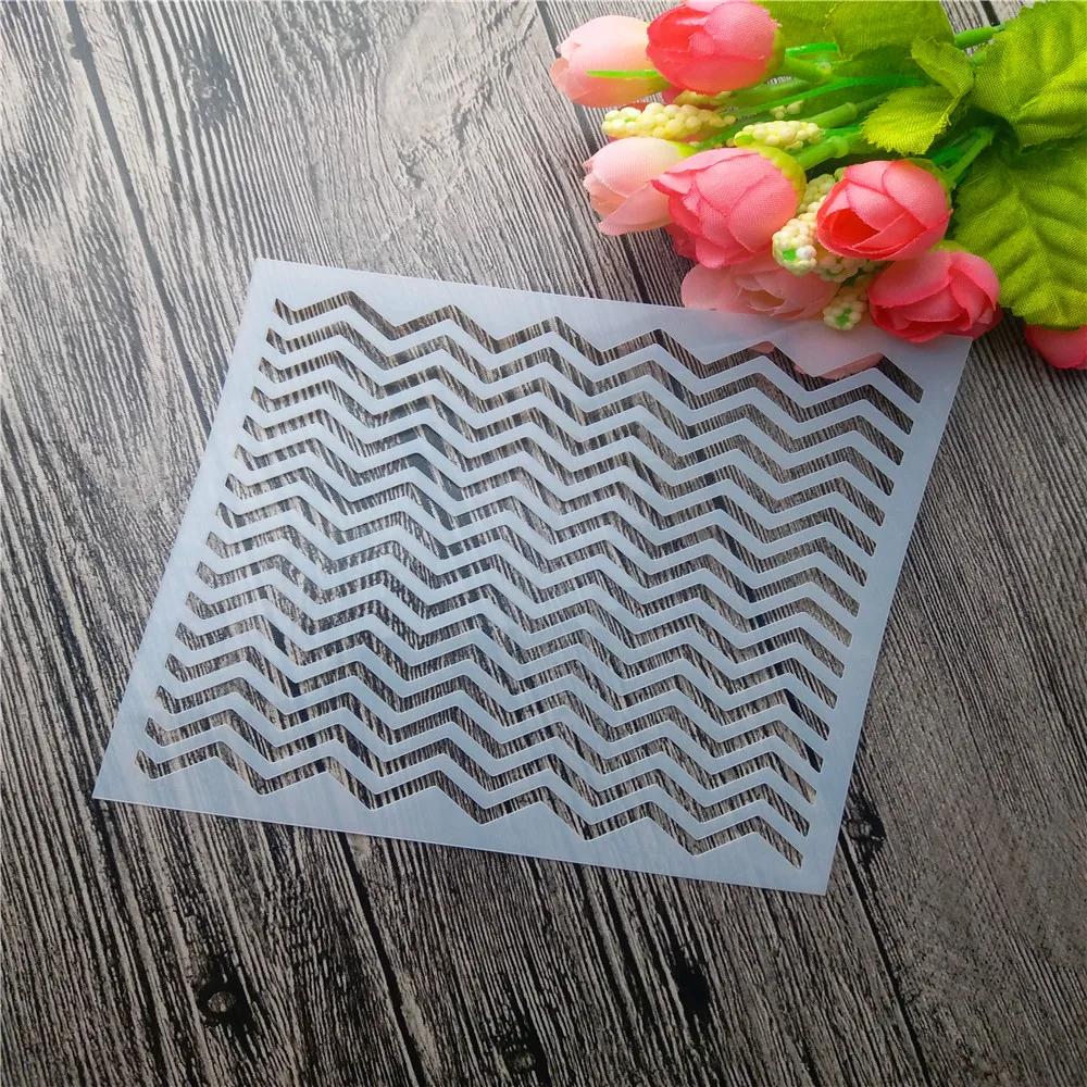 Шаблон с волнистыми полосками для скрапбукинга сделай сам инструмент