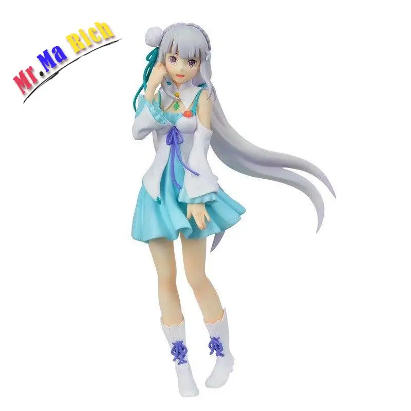 Аниме Re: жизнь в другом мире от Zero Emilia Blue Dress Ver Doll 20 см NIB|anime|dolls animeanime doll |
