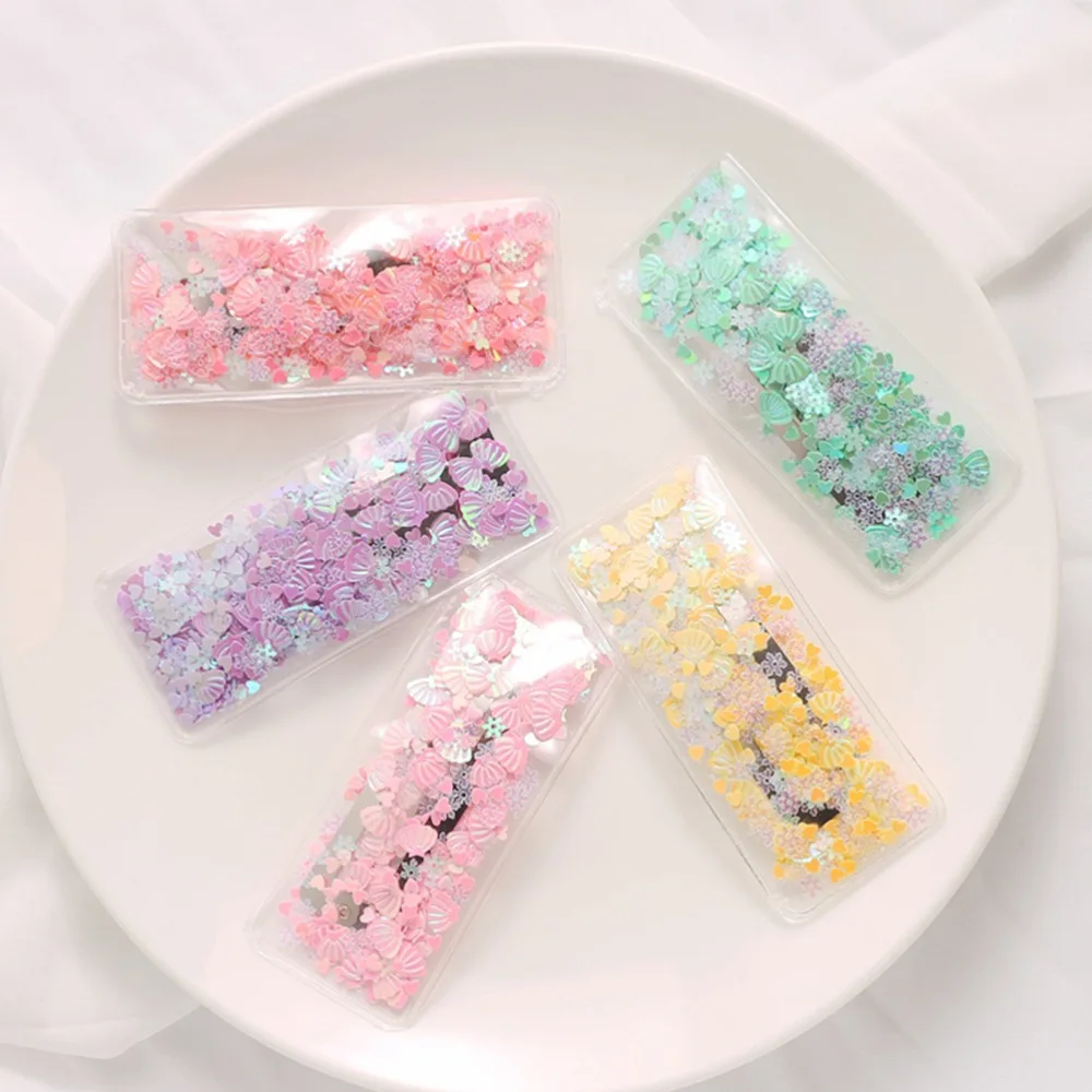 Женские заколки для волос прозрачные в виде цветка снежинки геометрические