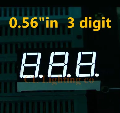 3 5-дюймовый белый 3-значный светодиодный дисплей модуль 0 56 дюйма 56in DIP цифровая
