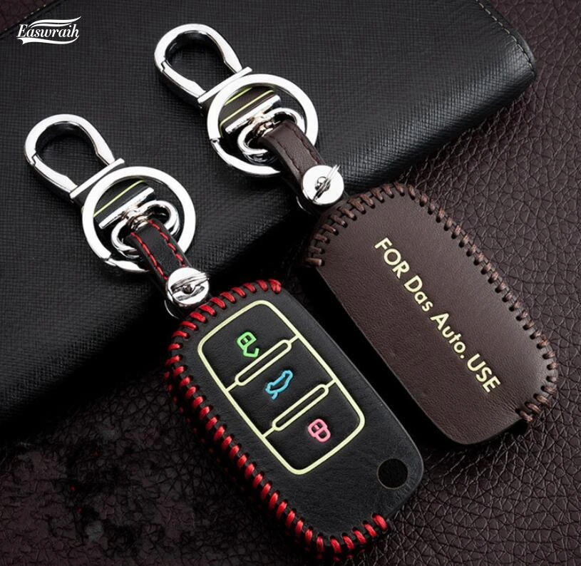 Подарок Автомобильный светящийся чехол для ключей VW T ROC Golf 7 MK7 Touran sportgen GT Tiguan Passat B5