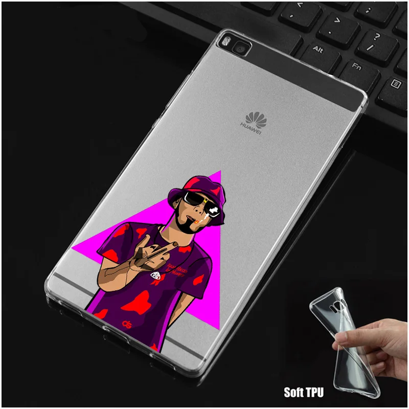Мягкий силиконовый чехол DREAMFOX M375 Anuel Aa из ТПУ для Huawei P8 P9 P10 Lite Plus 2017 Honor 8 Pro 9 6X |