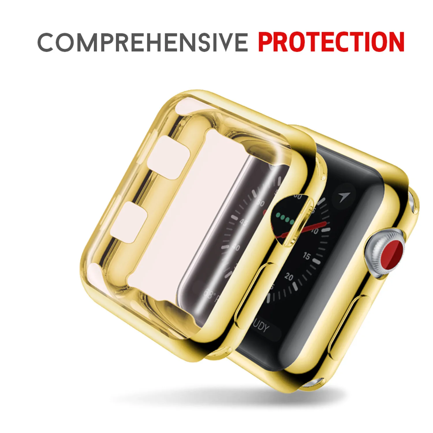 Защитный чехол из ТПУ для Apple Watch 38 мм 42 с полной защитой iWatch Series 2 3 чехол|Часы