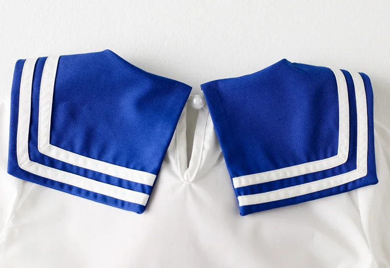 Комплекты одежды в стиле преппи для девочек новинка 2018 летняя футболка с большим