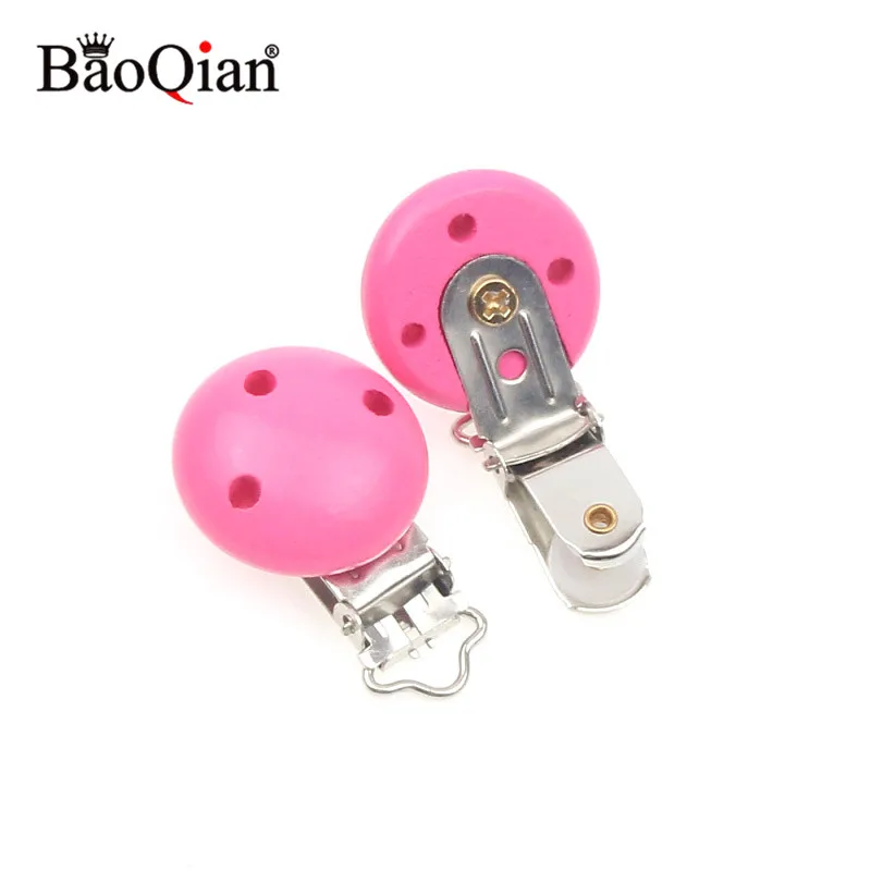 5 шт. деревянные металлические детские соски зажимы для держателей круглые