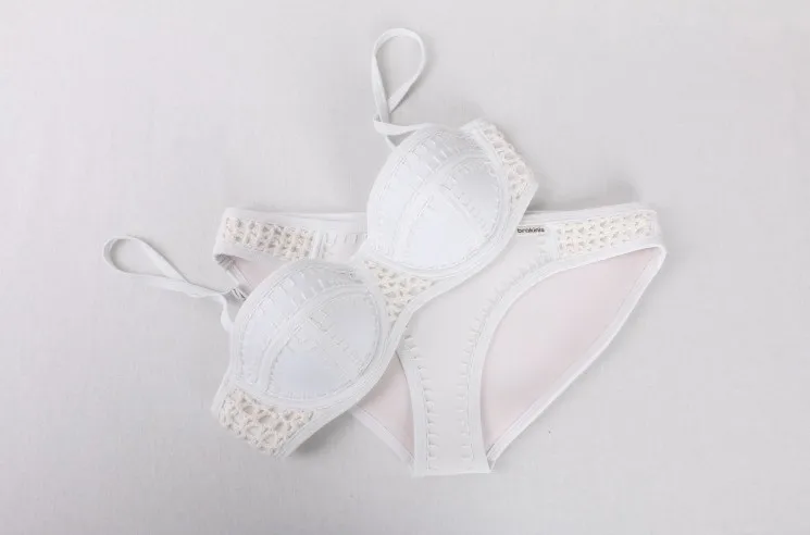 2016 Женщин сексуальный бразильский одежда Крючком Неопрена Купальники Бикини