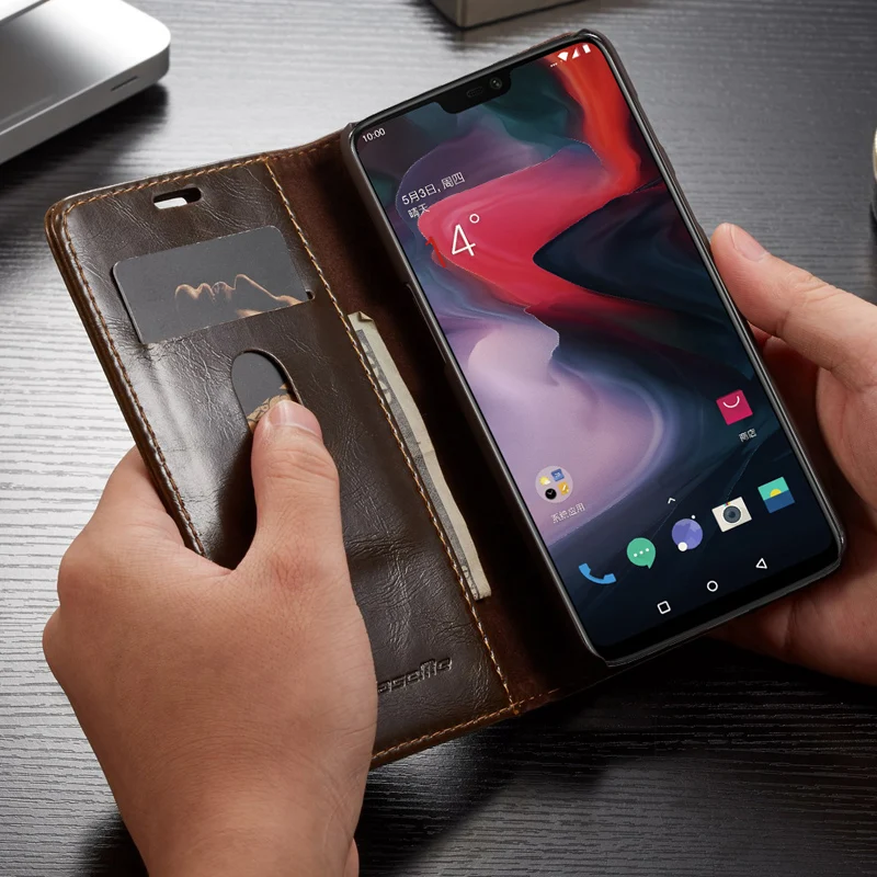 Чехол-кошелек из натуральной кожи с откидной крышкой для телефона Oneplus 3 6 Чехол для телефона One Plus Three Six 1+ 3 1+ 6