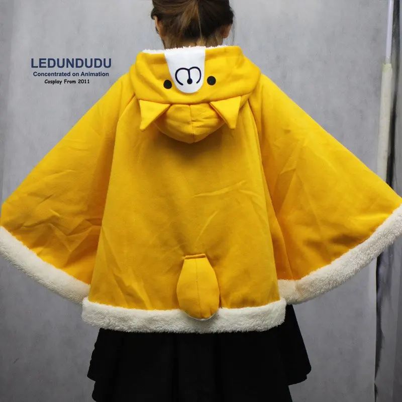 Харадзюку аниме Neko Atsume костюмы для косплея плащи зима милый кот Толстовки Пальто