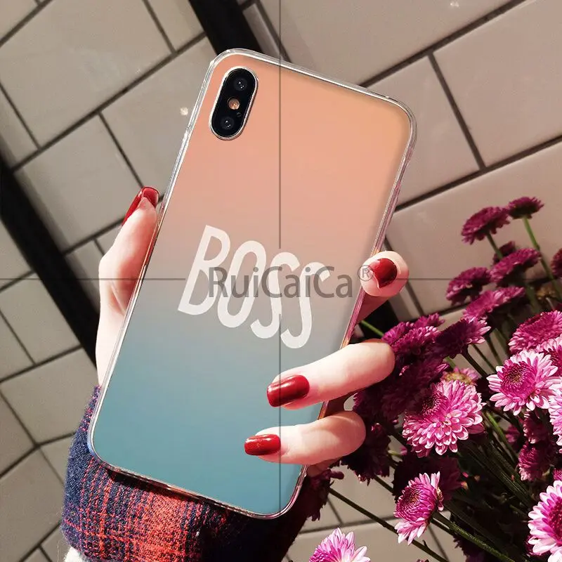 Ruicaica boss King queen Роскошный Уникальный Дизайн чехол для телефона Apple iPhone 8 7 6 6S Plus X XS MAX
