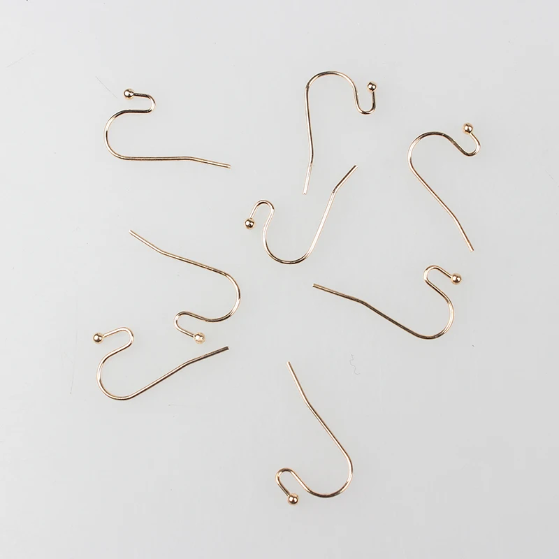 Бесплатная доставка новинка 2017 золотые крючки для сережек с катушкой фурнитура