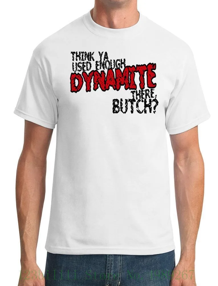 Think Ya/Мужская футболка Dynamite Butch Cassidy летняя для мужчин 2019|Мужские футболки| |