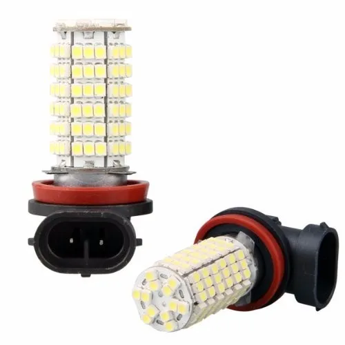 Par Lampada H11 120 Led Farol De Milha 6500 K Super Branca | Автомобили и мотоциклы