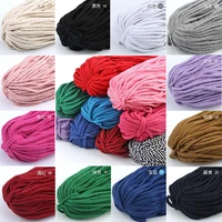 30meterlot 5mm cotton cord eco friendly twisted rope high tenacity thread diy textile craft woven string home decoration supply