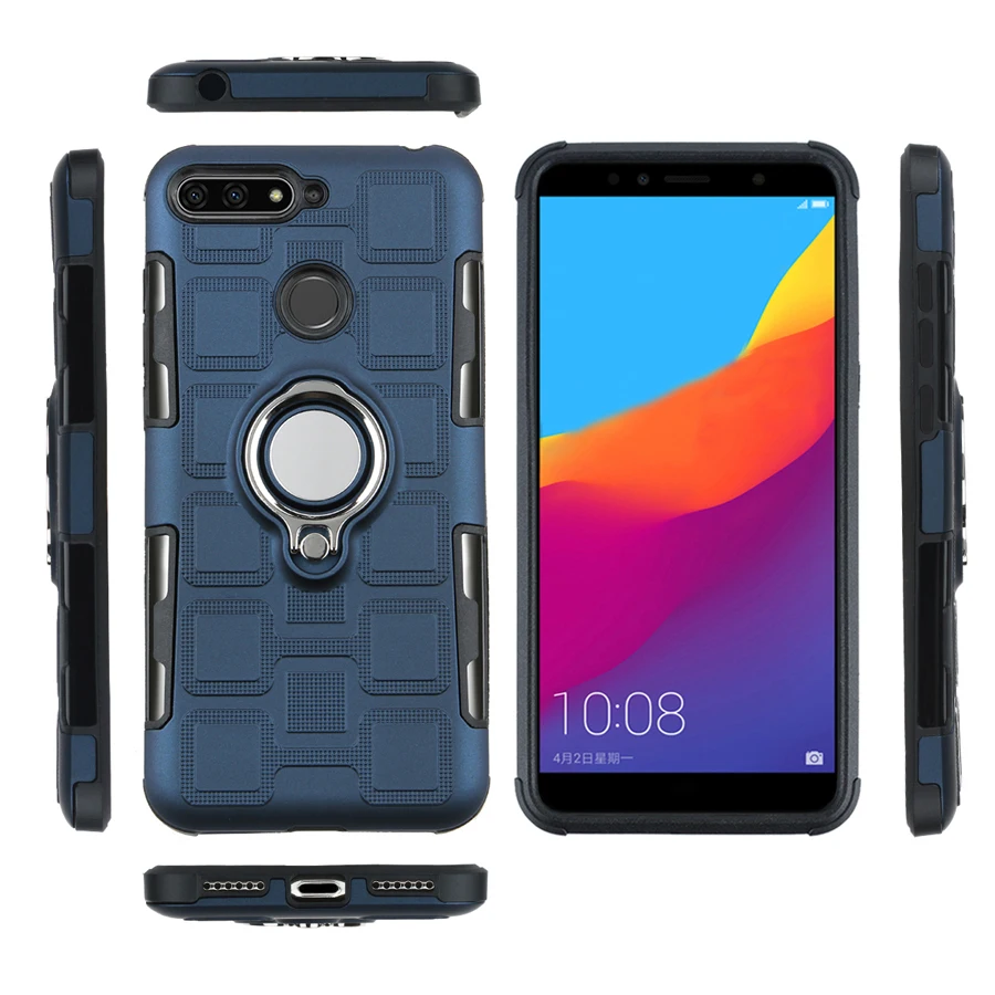 Чехол для Huawei Y6 Prime 2018 Силиконовый противоударный чехол телефона Роскошная Броня