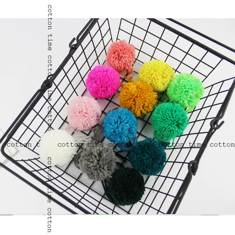 

4pcs Yarn pompoms 60mm -2.4 inch pom pom balls 12colors handmade pompoms quality material for accessory