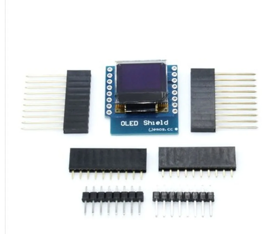 0 66 &quotдюймовый 64x48 IIC I2C OLED Дисплей модуль SSD1306 щит ЖК-дисплей Экран для WeMos D1 мини