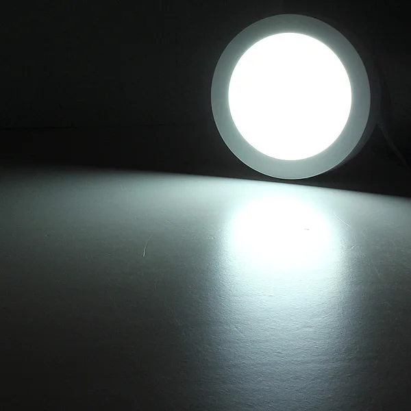 Panel de luz Led empotrable, lámpara redonda de techo, AC85-265V, 6w, 12w, 18w