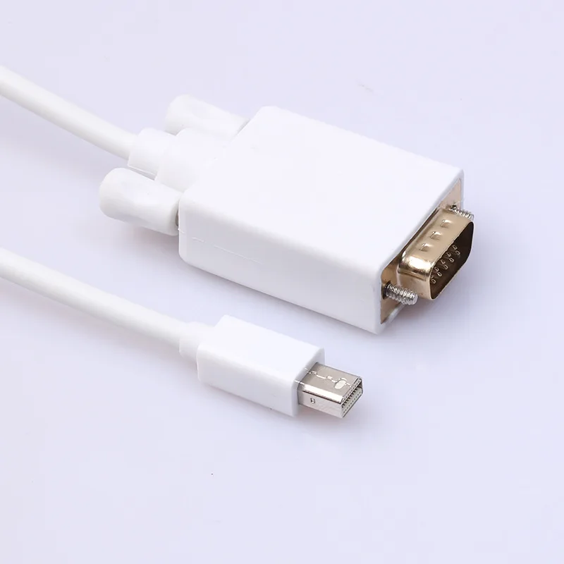 100 шт./лот * интерфейс Thunderbolt мини порт дисплея для vga Mini DP к VGA папа MFI Кабель адаптер