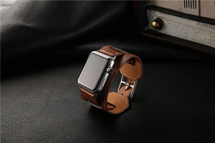 Ремешок для часов из натуральной кожи для Apple Watch серии 1 2 3 iwatch 38 42 мм Ремешки для наручных часов для Apple Smart Watch браслет на запястье Starp