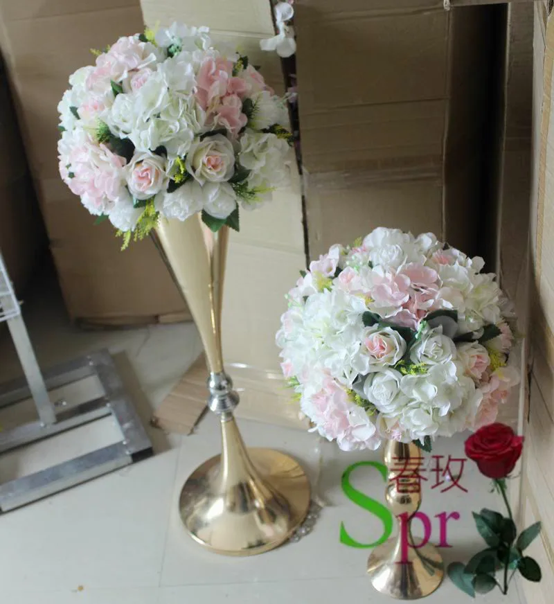 SPR Новинка! светло розовые Искусственные цветы центральный столик для свадебного