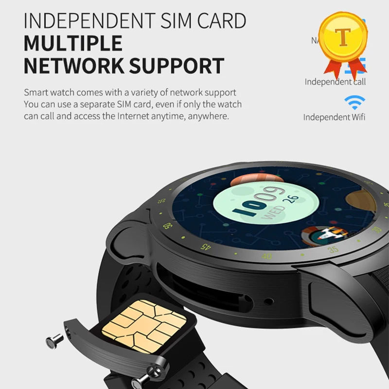 2019 новейший продукт 3G WIFI Bluetooth Смарт-часы для мужчин поддержка SIM-карты пульсометр