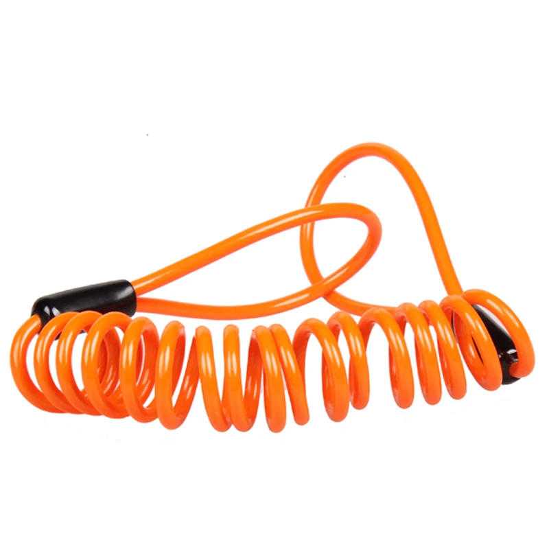 

120cm Motorcycle Motorbike Disc Lock Cable Spring Reminder Cable for Motorcycles Scooters and Bicycles