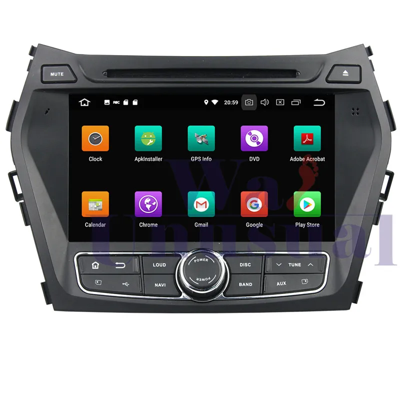 Wanuary Octa Core Android 9 0 автомобильный DVD Autovideo плеер для Hyundai IX45/Santa Fe 2013-2014 GPS навигация 2 Din