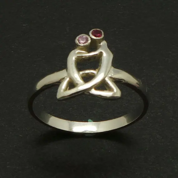 Модное кольцо для мамы и ребенка подарок ювелирные изделия на день матери