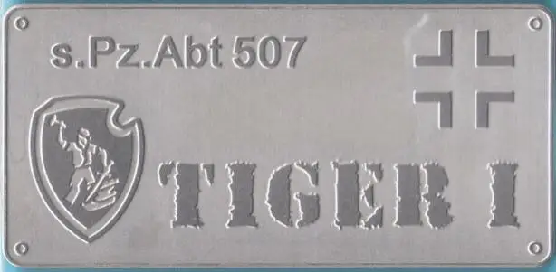 1/35 &amp 1/72 изменение Запчасти металловой таблички для 501 503 504 505 507 508 танк тигр