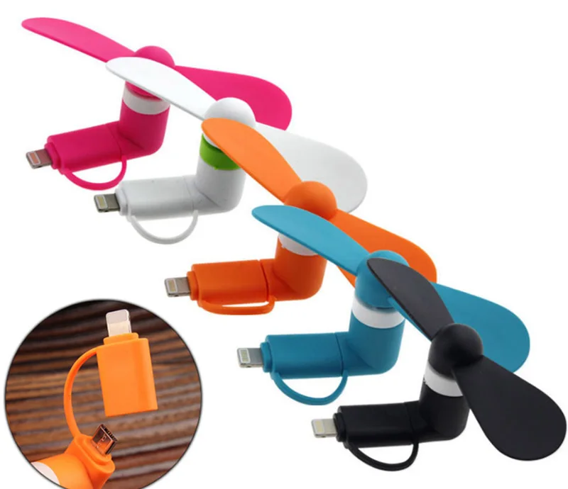 ULIFART новый милый Micro USB вентилятор 2 в 1 OTG удобные вееры для Samsung LG Xiaomi HTC Iphone летние