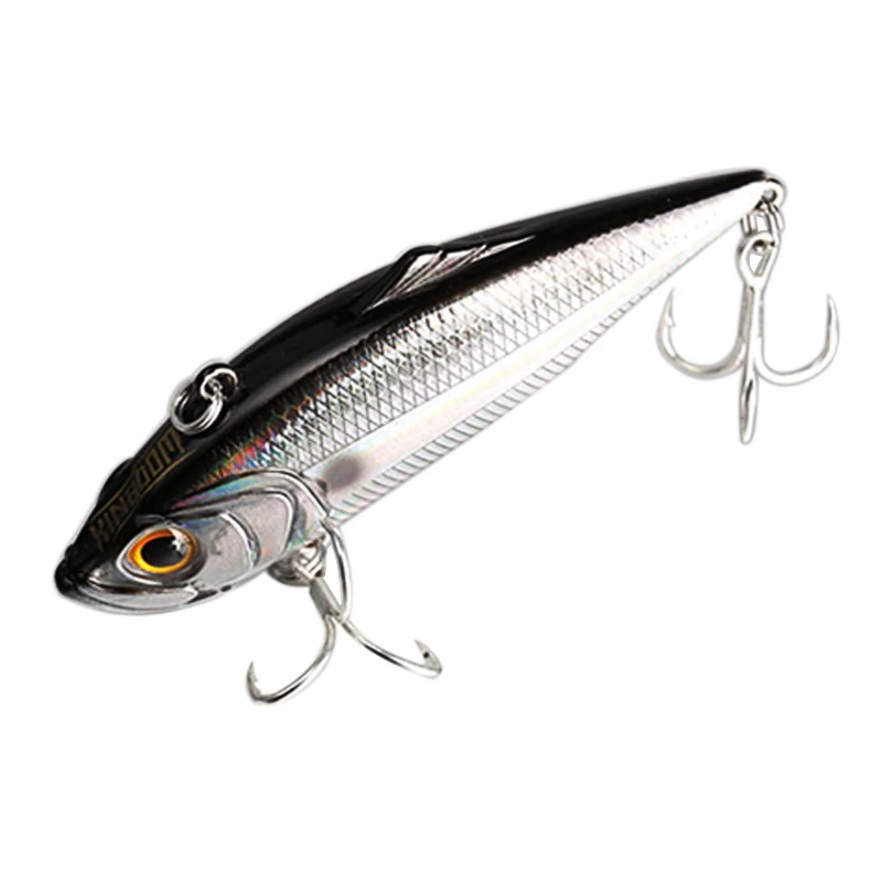 75mm 27.2g color6 Kingdom fishing Приманка Тонущая VIB 75 мм 21,5 г/27,2 г, 60 мм 10,9 г/14,3 г жесткая приманка рыболовные снасти шесть цветов модель 5504 - Цвет: 75mm 27.2g color6