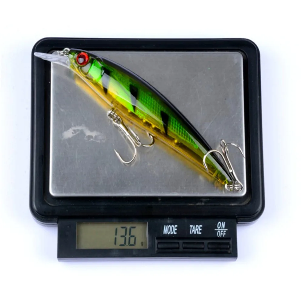 FISHINAPOIT 1 шт. лазерная прозрачная приманка в виде гольяна 11 см 14 г тройные Крючки