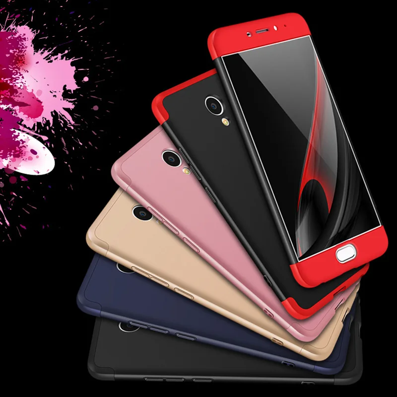 Чехол для Meizu M3 M5 M6 Note роскошный чехол 3 в 1 360 полный защитный Жесткий ПК задняя