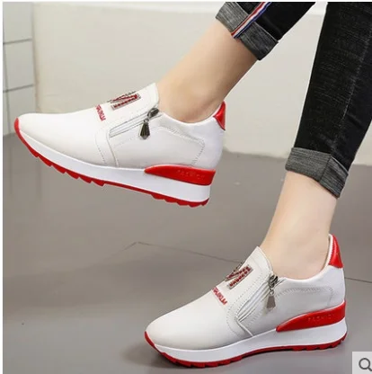 Женские повседневные туфли со скрытой танкеткой на платформе|Женские кроссовки