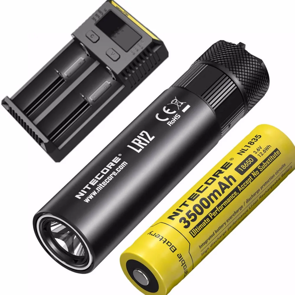 NITECORE LR12 CREE XP L HD V6 светодиодный 1000 люмен выдвижной диффузор позволяет 2 в 1 дизайн