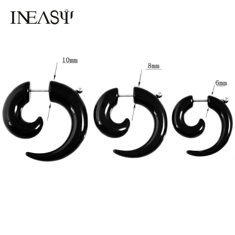 Акриловые накладные серьги туннели Для Пирсинга Ушей украшения для тела пробки и