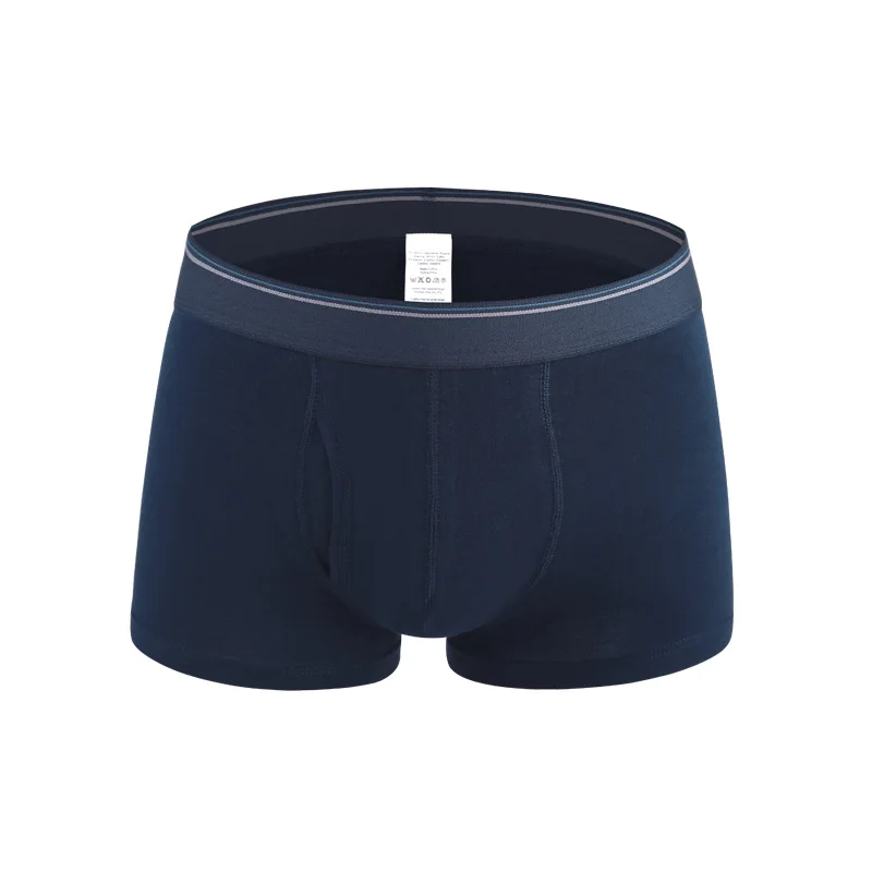 Dark blue Хлопковые мужские боксеры, hombre, боксеры, шорты, нижнее белье, мужские боксеры, Мужские штаны, белые, мужские, u-образные, классические, удобные, мужские - Цвет: Dark blue