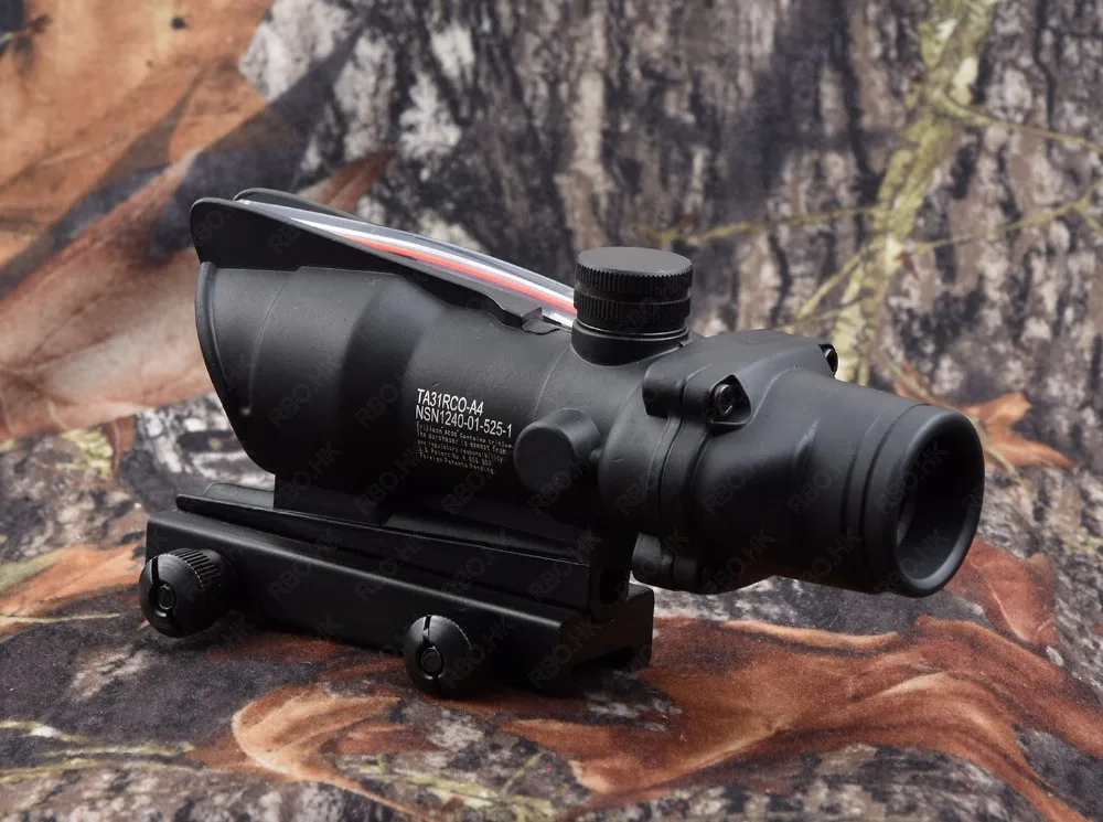 Тактический trijicon ACOG Стиль 1X32 красный точечный прицел красный волокно оптический прицел на винтовку с 20 мм Пикатинни M7262