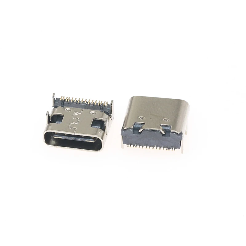 10 шт./лот USB3.1 16 pin Type C DIP плоский край 30 в 3A Micro USB Разъемы гнездовой разъем