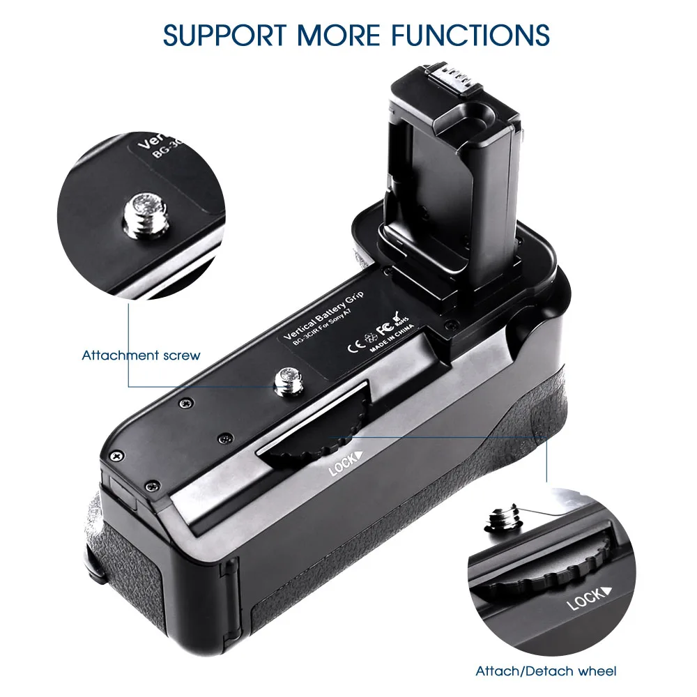 Travor профессиональный вертикальный держатель для батарей с функцией ИК Sony A7 A7R A7S |